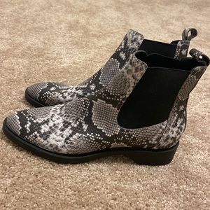 Treasure & Bond Snakeskin Booties